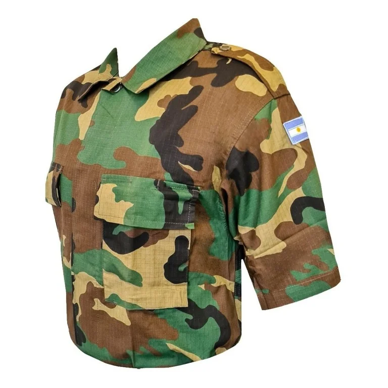 Camisa de Ripstop Manga Corta Camuflada